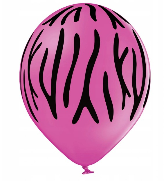 Set 6 baloane latex dungi zebra 30 cm [4]