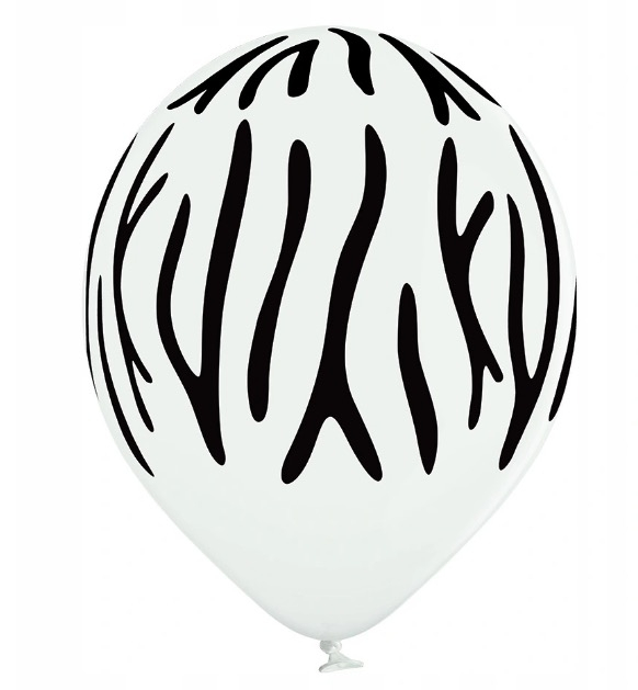 Set 6 baloane latex dungi zebra 30 cm [2]