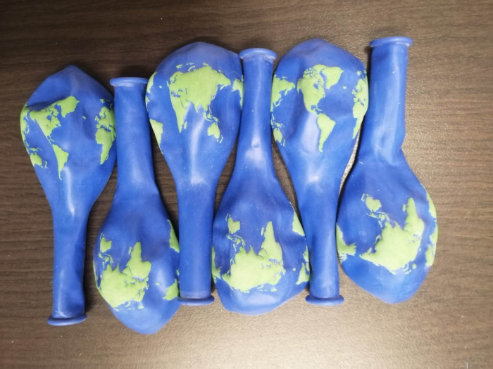 Set 6 baloane latex glob pamantesc 30 cm [5]