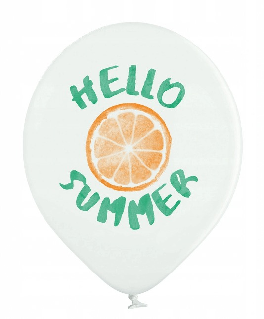 Set 6 baloane latex Hello Summer/Vara 30 cm [3]