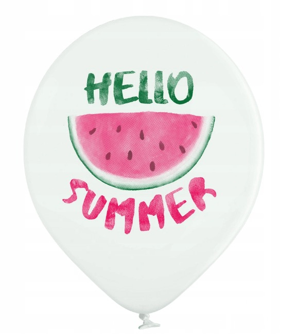 Set 6 baloane latex Hello Summer/Vara 30 cm [4]