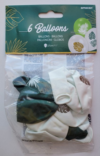 Set 6 baloane, Amscan, Latex, 27.5 cm, Multicolor [9]