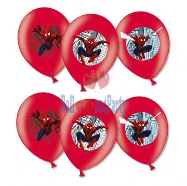 Set 6 baloane latex imprimate Spiderman 27.5cm [7]