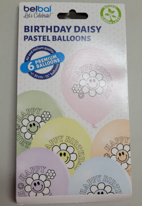 Set 6 baloane latex Margareta / Daisy 30 cm [21]