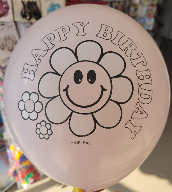 Set 6 baloane latex Margareta / Daisy 30 cm [12]