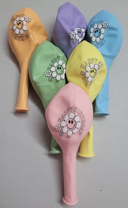 Set 6 baloane latex Margareta / Daisy 30 cm [20]