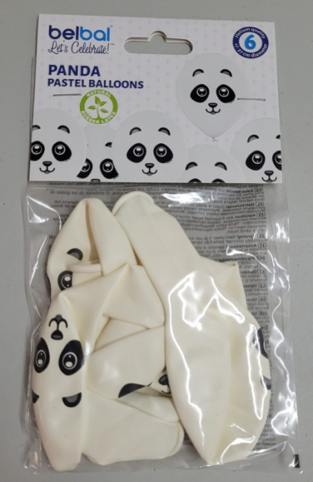 Set 6 baloane latex Panda 27 cm [6]