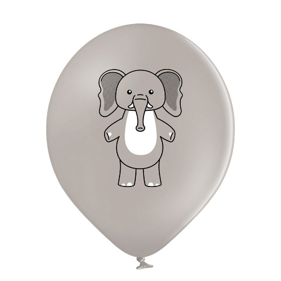 Set 6 baloane latex pastel animale zoo 30 cm [15]