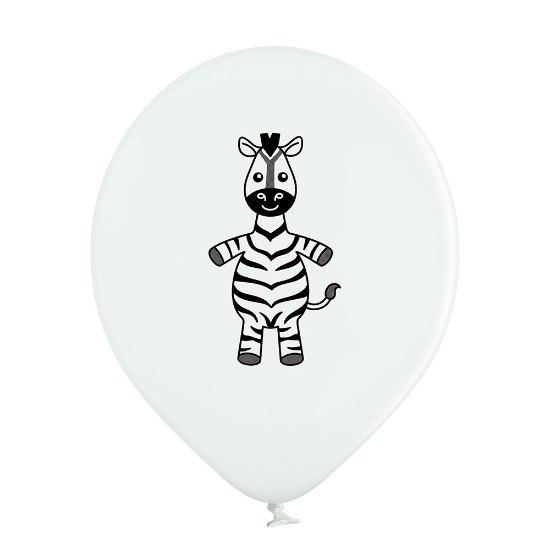 Set 6 baloane latex pastel animale zoo 30 cm [11]