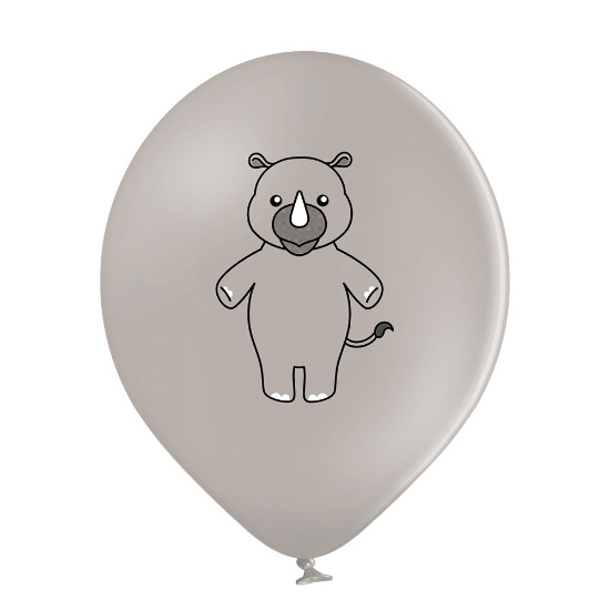 Set 6 baloane latex pastel animale zoo 30 cm [14]