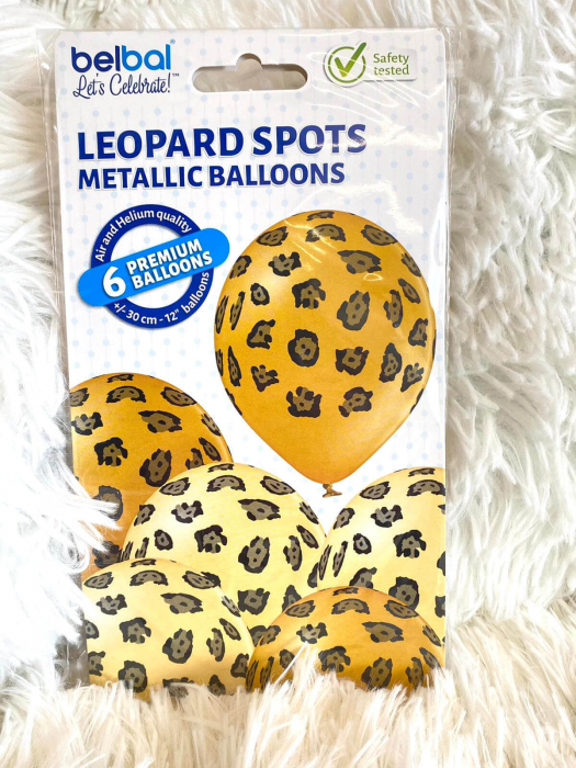 Set 6 baloane latex pete leopard 30 cm [6]