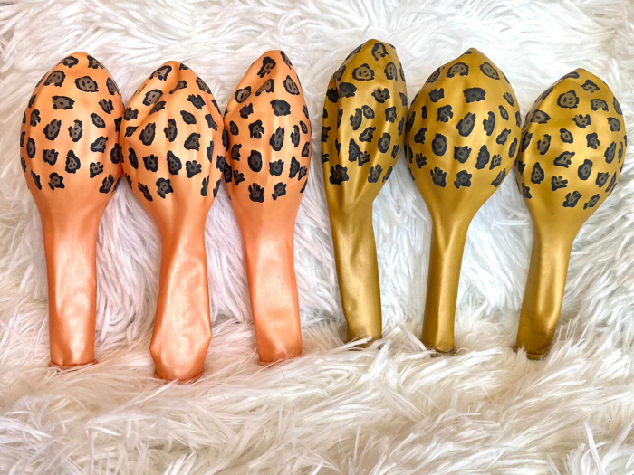 Set 6 baloane latex pete leopard 30 cm [5]