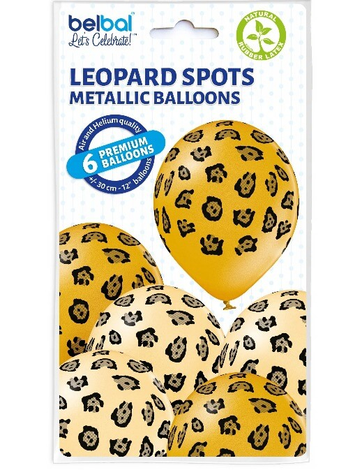 Set 6 baloane latex pete leopard 30 cm [4]