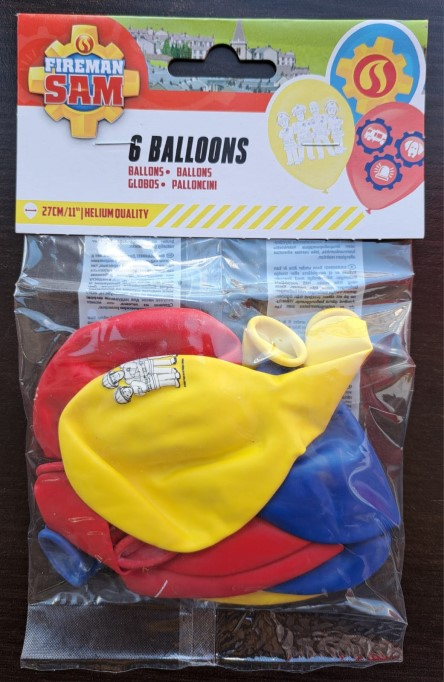 Set 6 baloane, Amscan, Latex, 27.5 cm, Multicolor [6]