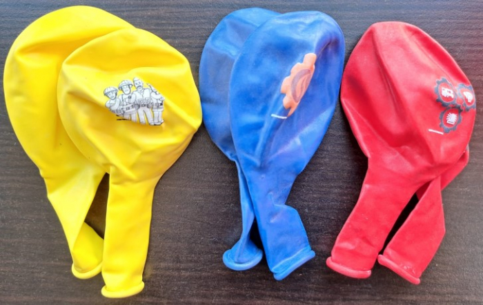 Set 6 baloane, Amscan, Latex, 27.5 cm, Multicolor [5]
