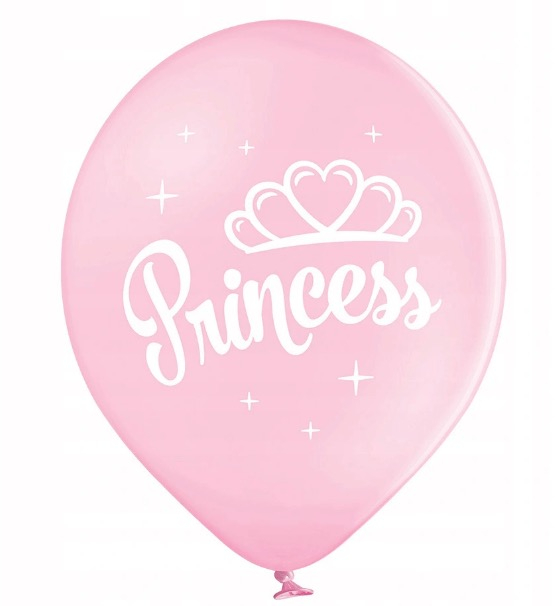 Set 6 baloane latex Princess roz 27 cm [5]
