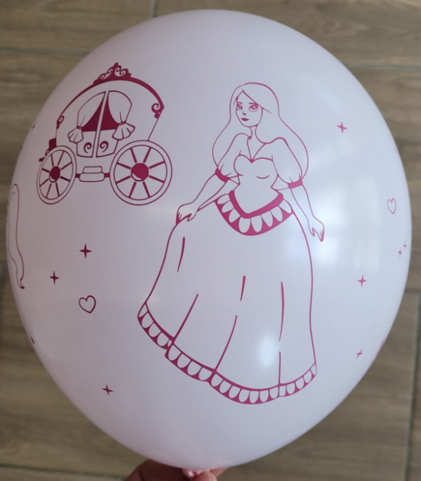 Set 6 baloane latex printese / princess 30 cm [5]
