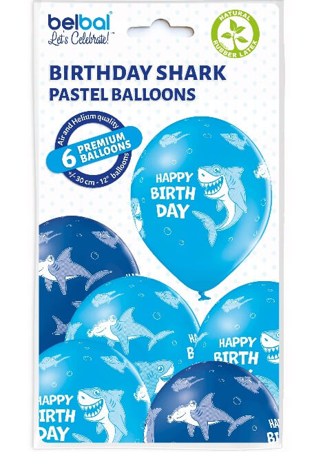 Set 6 baloane, Amscan, Latex, 30 cm, Multicolor [8]
