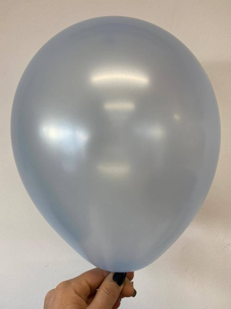 Set baloane latex si folie coroana albastru 6 buc [5]