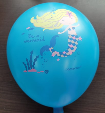 Set 6 baloane latex Sirena / Be a mermaid 27.5 cm [3]