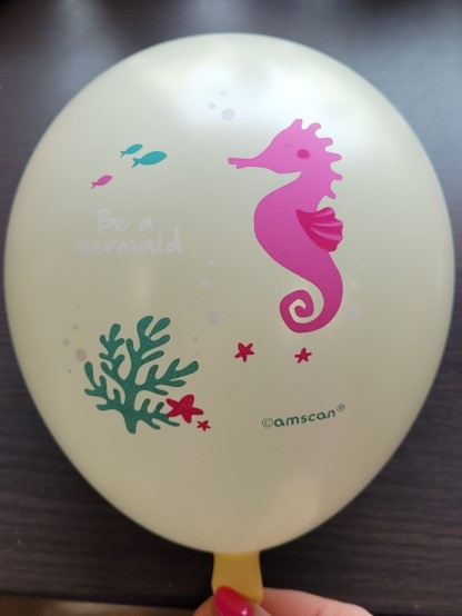 Set 6 baloane latex Sirena / Be a mermaid 27.5 cm [2]
