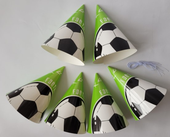Set 6 coifuri fotbal 16 cm [2]