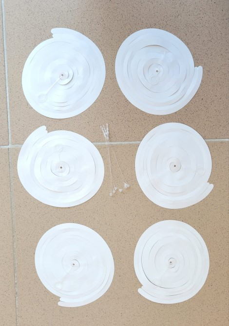 Set 6 cozi baloane alb 50 cm [2]