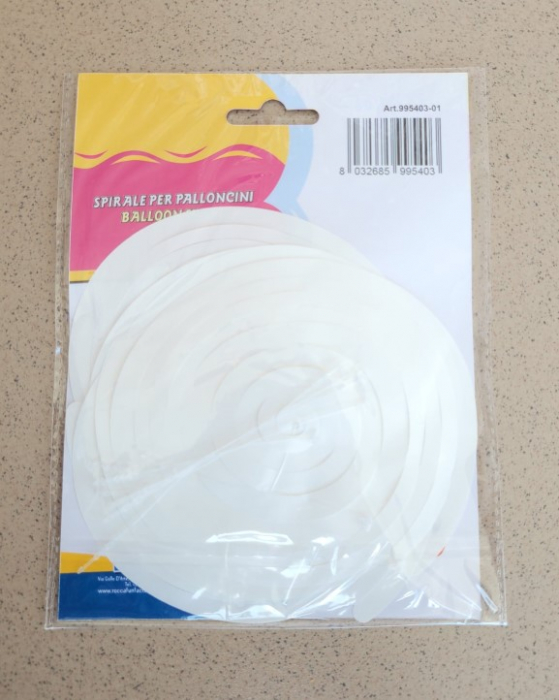 Set 6 cozi baloane alb 50 cm [3]