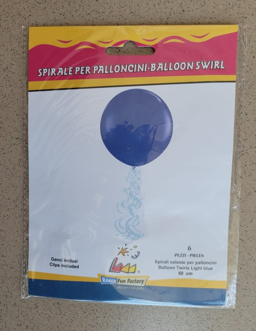 Set 6 cozi baloane albastru 50 cm [4]