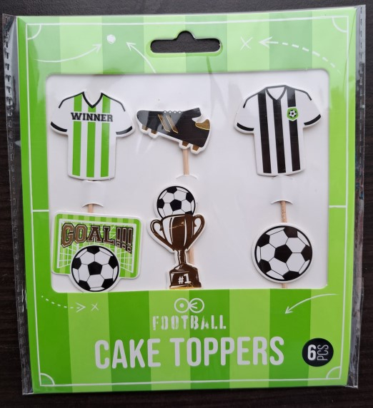 Set 6 decoratiuni briosa Fotbal 4 cm [6]