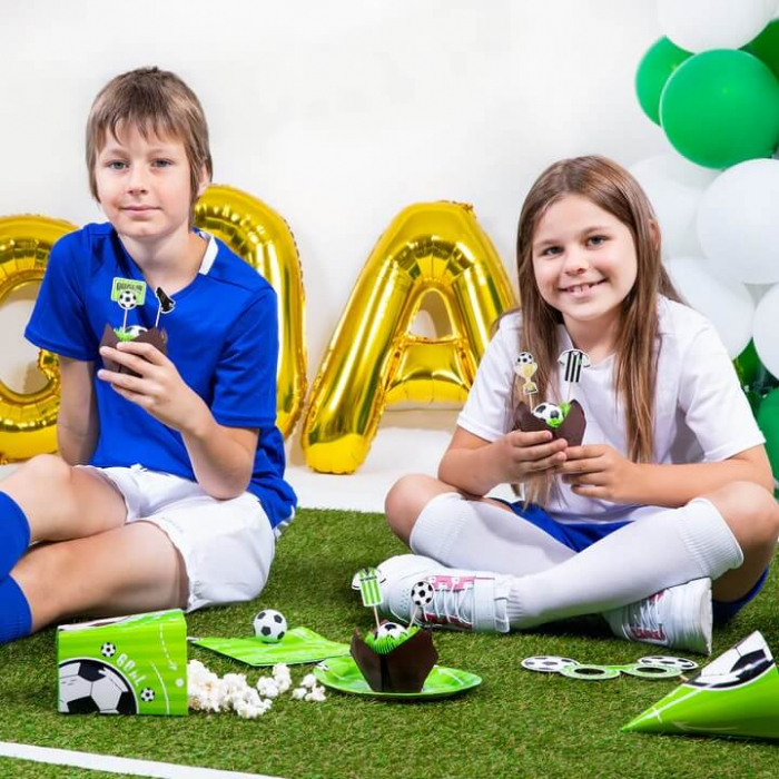 Set 6 decoratiuni briosa Fotbal 4 cm [3]
