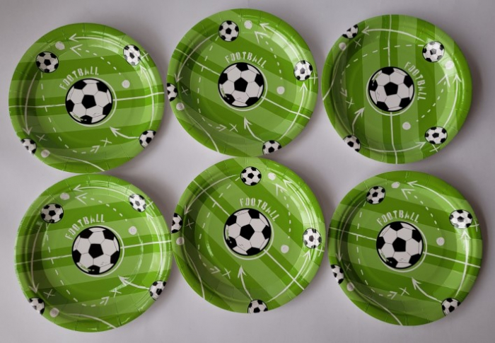 Set 6 farfurii fotbal 18 cm [4]