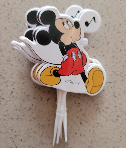 Set 6 modele decor hartie tort / briosa Mickey Mouse 30 buc [3]