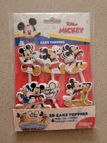 Set 6 modele decor hartie tort / briosa Mickey Mouse 30 buc [9]