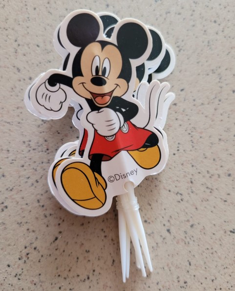Set 6 modele decor hartie tort / briosa Mickey Mouse 30 buc [4]