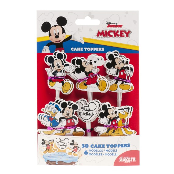 Set 6 modele decor hartie tort / briosa Mickey Mouse 30 buc [10]