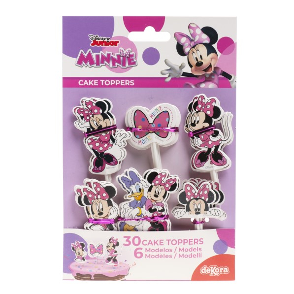 Set 8 modele decor hartie tort / briosa Minnie Mouse 16 buc [20]