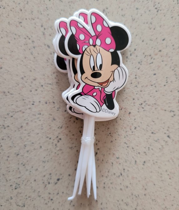 Set 8 modele decor hartie tort / briosa Minnie Mouse 16 buc [12]