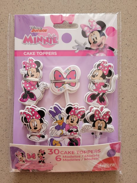 Set 8 modele decor hartie tort / briosa Minnie Mouse 16 buc [17]