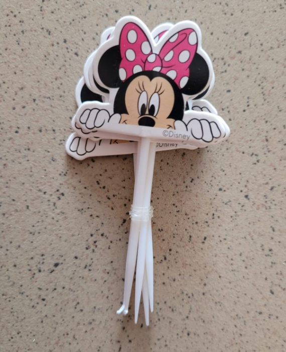 Set 8 modele decor hartie tort / briosa Minnie Mouse 16 buc [15]