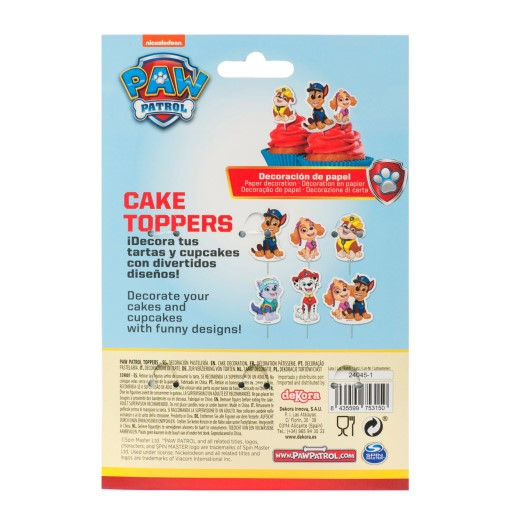 Set 6 modele decor hartie briosa Paw Patrol Patrula Catelusilor 160buc [10]