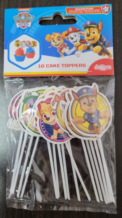 Set 6 modele decor hartie briosa Paw Patrol Patrula Catelusilor 160buc [7]