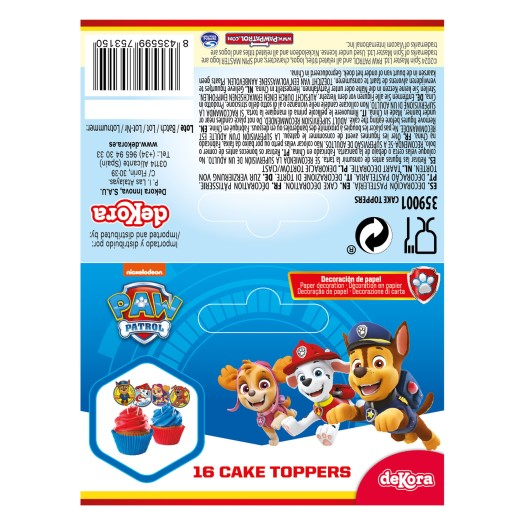 Set 6 modele decor hartie briosa Paw Patrol Patrula Catelusilor 160buc [11]