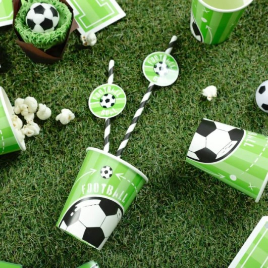 Set 6 pahare carton fotbal 220 ml [5]