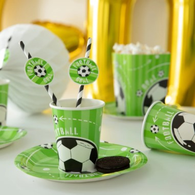 Set 6 pahare carton fotbal 220 ml [4]