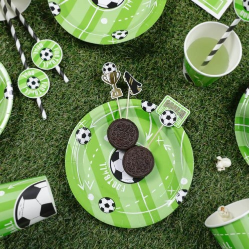 Set 6 pahare carton fotbal 220 ml [7]