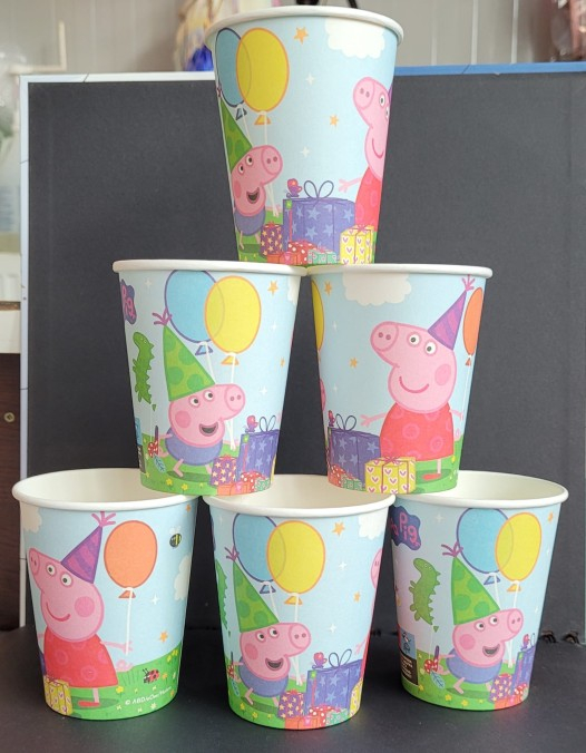 Set 6 pahare carton Peppa Pig 240 ml [4]