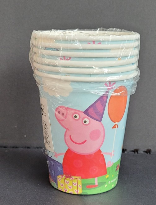 Set 6 pahare carton Peppa Pig 240 ml [5]