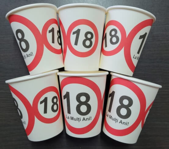 Set 6 pahare majorat 18 ani 200 ml [2]