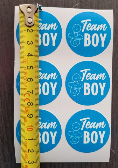 Set 6 stickere adezive dezvaluire boy 4 cm [4]